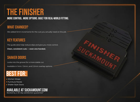 The Finisher – Panel Wrap & Shaker Door Trim Guide